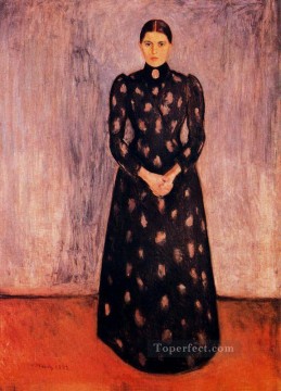  Munch Works - portrait of inger munch 1892 Edvard Munch